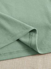 SHEIN EZwear Summer 3 Packs Rib-Knit Slim Fit Base Tank Top - Multicolor - View 5