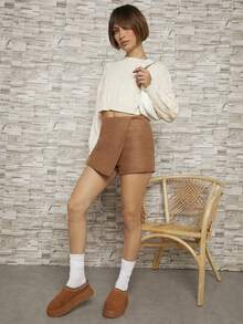 SHUZIA 女士溫暖家居拖鞋 - 駝色 - 查看 4