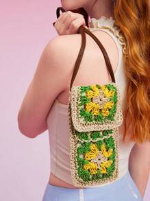 SHEIN MOD Woven Bag - Multicolor - View 1