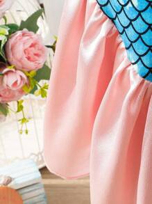 SHEIN Conjunto de disfraz de sirena para niña pequeña - Multicolor - Ver 6