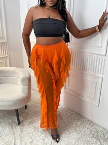 Slaydiva Celana Ukuran Plus - Jeruk - View 5