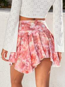 Soleia Ladies' Pleated Tie-Dye Skirt With Elastic Waist - Multicolor - View 2