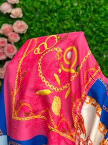 Slaydiva Printed A-Line Dress - Multicolor - View 6