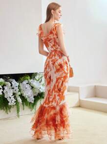 MOTF PREMIUM 編織斜裁連身裙 - 彩色 - 查看 3