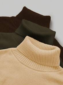 Calvaya Áo len cổ cao dày dặn cỡ lớn dành cho nữ, thích hợp mặc mùa thu đông. - Nhiều màu - Xem 4