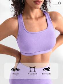 Lifespree 女士運動胸罩 - 淡紫色 - 查看 5
