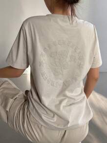 DAZY Women's Loose Fit Short Sleeve T-Shirt Summer