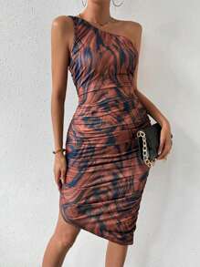 Chiquease Đầm bodycon hở vai không tay - Nhiều màu - Xem 1