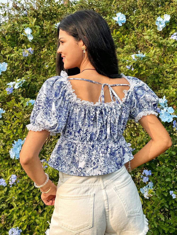 Short Puff Sleeve Shirt