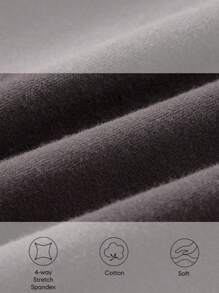 Cozy Pixies Bộ đồ liền thân dài tay dệt kim mềm mại màu trơn 3 món cho bé gái, giản dị và đa năng - Bụi hồng - Xem 10