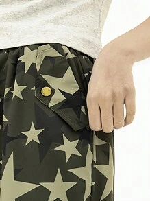 Camouflage Cargo Pants For Teenage Girls - Army Green - View 3