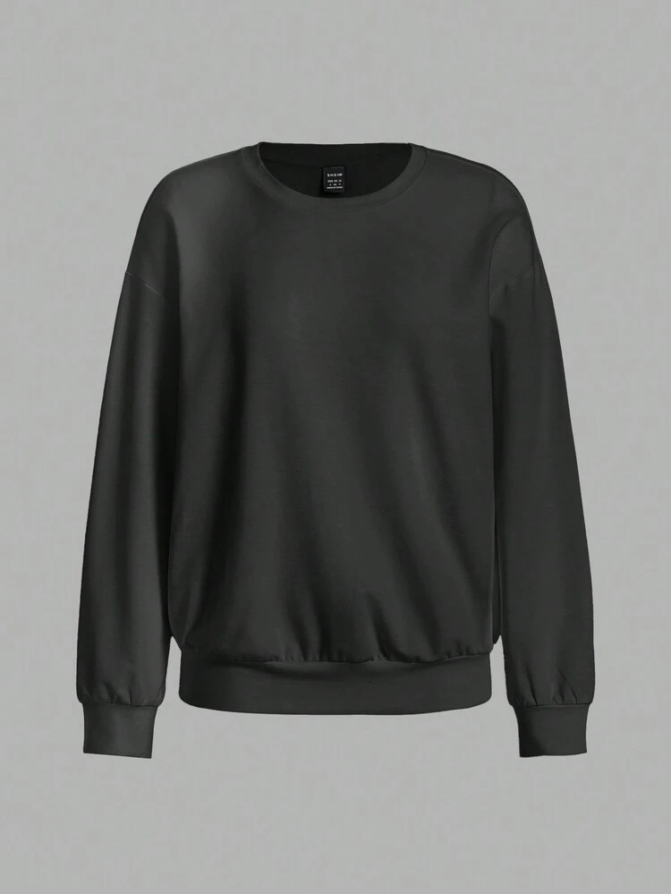 Women's Hollow Out Drop Shoulder Sweatshirt