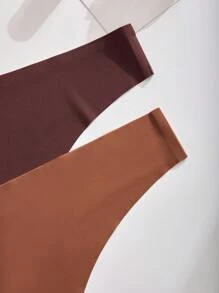 7pcs/Pack Plus Size Solid Color Underwear - Multicolor - View 4