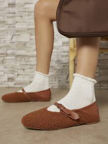 Women's Solid Color Casual Flat Shoes