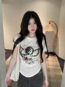 Pattern Printed T-Shirt