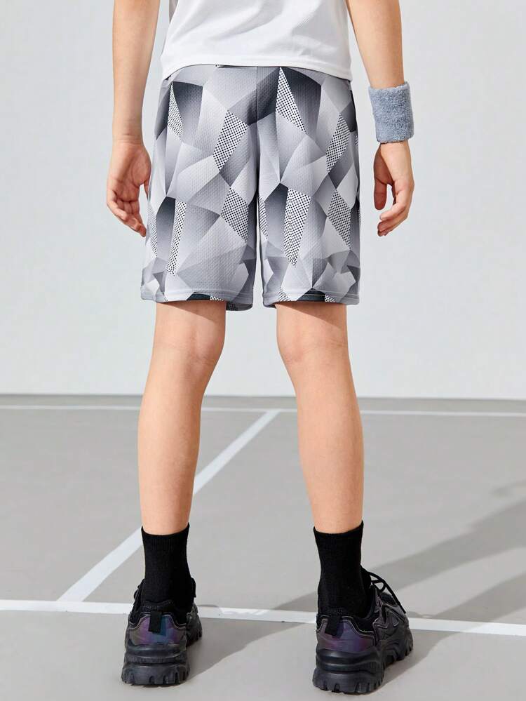 5pcs/Set Loose Knitted Sports Shorts For Tween Boys