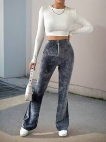 EURMUSE 女款tie-dye前拉鍊連身褲