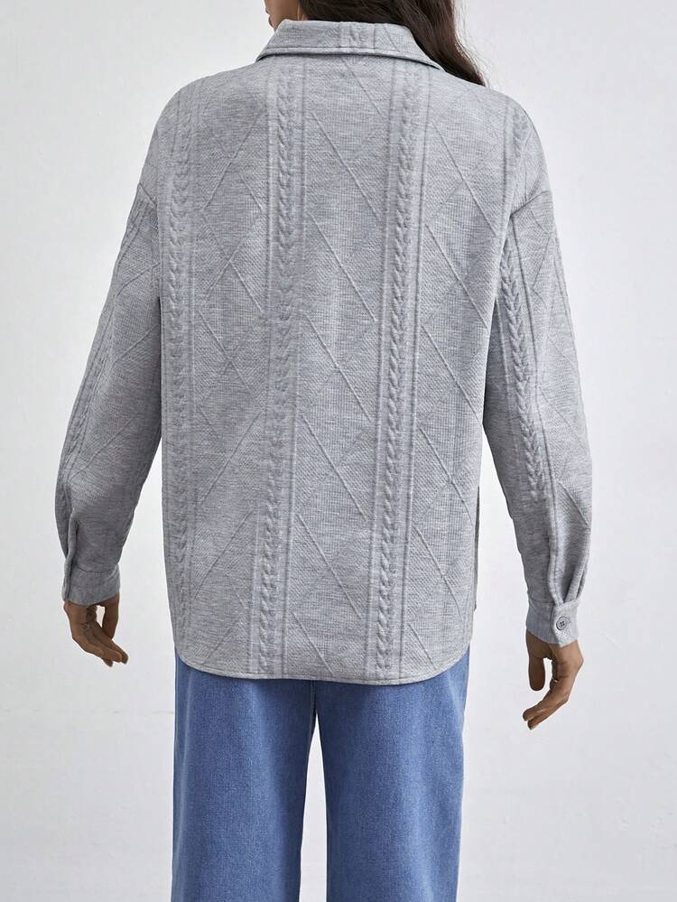 Women's Textured Long Sleeve Shirt