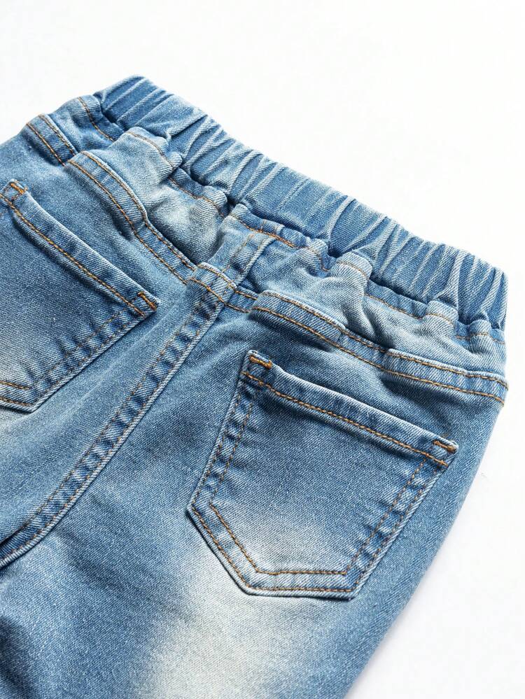 Baby Boy New Arrival Stylish Washed Distressed Jeans With Fit