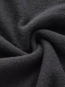 ROMWE PUNK Women's Star Pattern Sweater Vest - Black and White - View 4