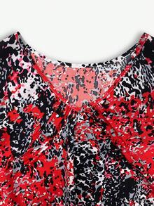SHEIN LUNE Của phụ nữ In Ngắn tay Áo sơ mi - Nhiều màu - Xem 3