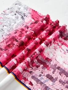 SHEIN 少女優雅時尚，假珍珠和閃亮片裝飾派對雞尾酒裙 - 彩色 - 查看 7