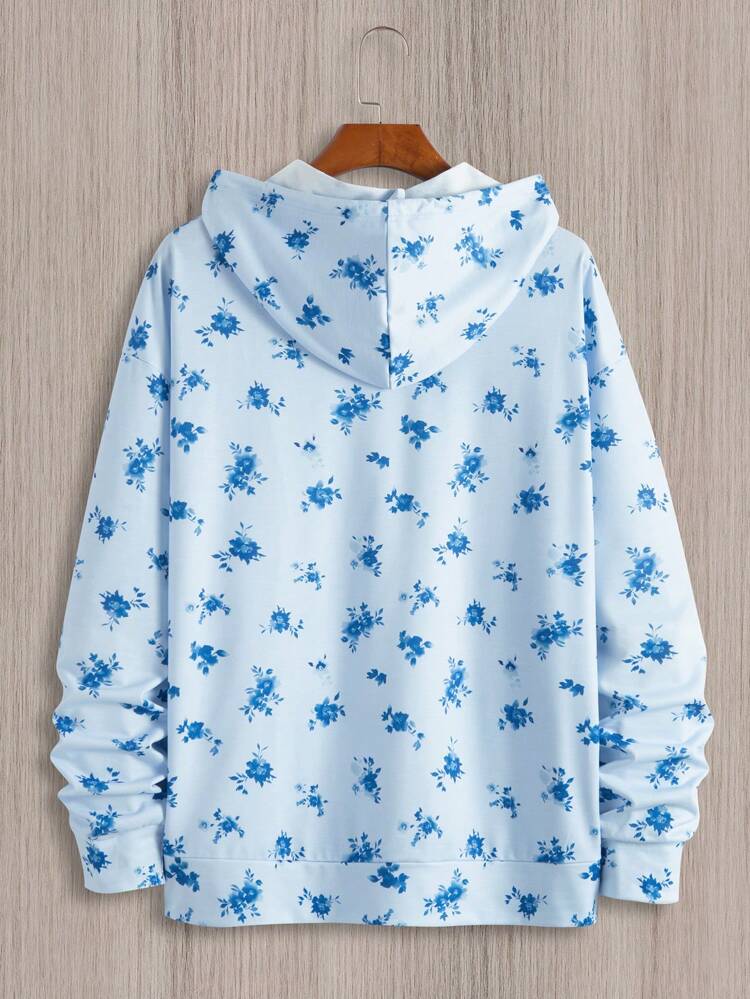 Men's Loose Fit Full Printed Hoodie