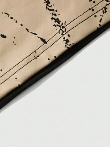 ROMWE MEN Anime Men's Casual Silhouette Figure Printed T-Shirt For Summer, School - Black - View 6