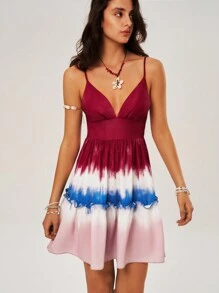 Bohemela 度假漸層染色女裝連衣裙