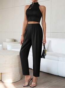 Firerie Ladies' Elastic Waist Tapered Pants