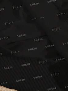 Fashionable Drop Shoulder Round Neck Sweatshirt With New Year Slogan Print, All-Match Style - Black - View 6