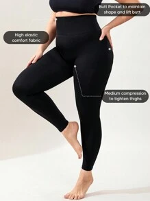 Plus Size High Waist Soft Shaping Leggings