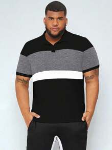 Manfinity Homme 男士撞色POLO衫 - 彩色 - 查看 1