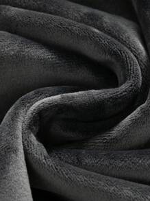 Men's Casual Thick Straight-Leg Pants, Fashionable For Autumn/Winter - Black - View 6