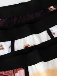 Men's Cartoon Printed Boxer Briefs (3pcs/Set) - Multicolor - View 7