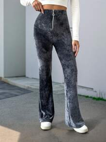 EURMUSE 女款tie-dye前拉鍊連身褲