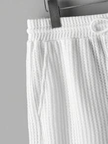 Manfinity VCAY Ensemble Polo Et Short À Manches Courtes Et Col En V Pour Hommes