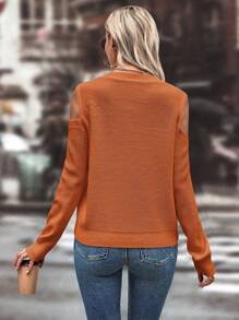 EMERY ROSE Długi Rękaw Swetry Z Odkryte ramiona Detal