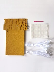 Bé gái sơ sinh Đạo cụ chụp ảnh , 0-12 Tháng Sinh nhật em bé Buổi tiệc Đồ trang trí Và Chụp ảnh Đạo cụ - Vàng - Xem 6