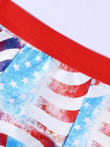 Geometric Printed Men's Underwear - Black - View 7