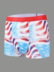 Geometric Printed Men's Underwear - Black - View 1