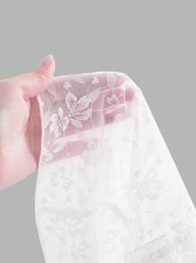 Sweetra 純色綁帶抹胸短上衣 - 白色 - 查看 4