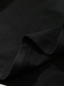 Manfinity Homme Men's Geometric Printed Short Sleeve T-Shirt - Black - View 6