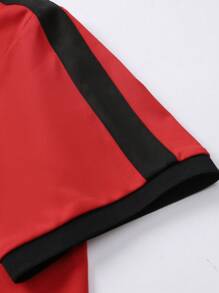 男士个性化小马印花 Polo 衫 - 紅色 - 查看 7