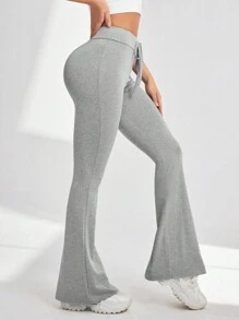 Easithlete 女士運動喇叭褲 - 灰色 - 查看 5