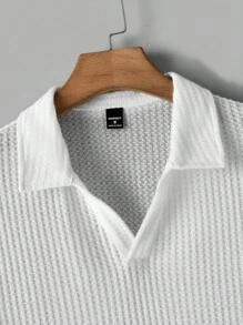 Manfinity VCAY Ensemble Polo Et Short À Manches Courtes Et Col En V Pour Hommes