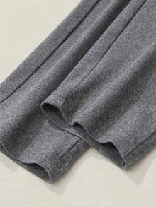 INAWLY Plus Size Women's Zip Front Long Sleeve Bodycon Jumpsuit - Grey - View 4