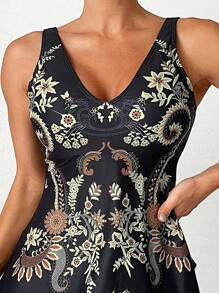 Swim Lushoire Summer Ladies' Printed Tankini Set - Multicolor - View 7