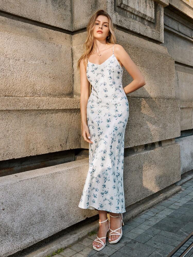 Women's Floral Print Cami Dress