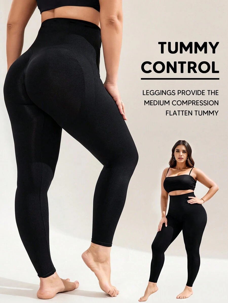 Plus Size High Waist Soft Shaping Leggings